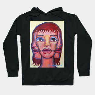 Series of paintings, woman's head Hoodie